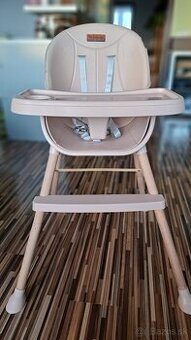 detská jedálenská stolicka ružová