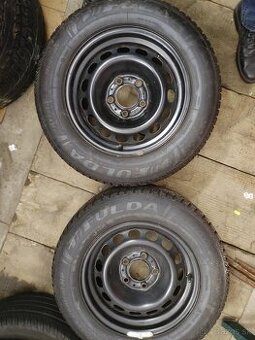 BMW plechove disky 5x120 + pneu ZIMNE 205/65/r15