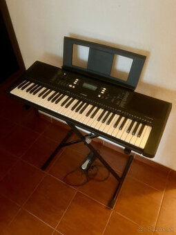 Klávesy Yamaha PSR-E373 + Stojan + Pedál