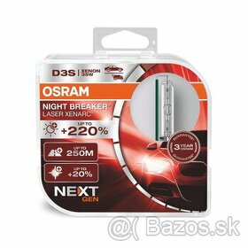 Nove xenonove vybojky Osram Night Breaker Laser +220% zaruka