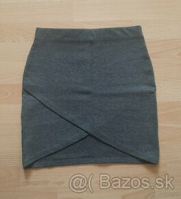 Sivá wrap sukňa Ginatricot - 1
