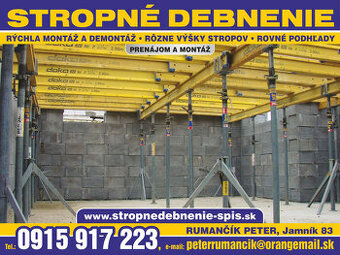Debnenie stropov