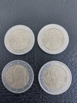 4ks 2 euro mince Rakúsko 2002