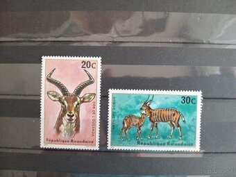 Poštové známky č.912 - Rwanda - fauna