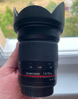 Samyang 24mm f/1.4 pre Canon EF