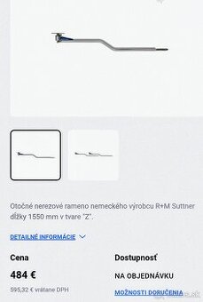 Otočné rameno na wapku