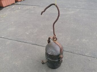 Predám starožitná karbidová lampa