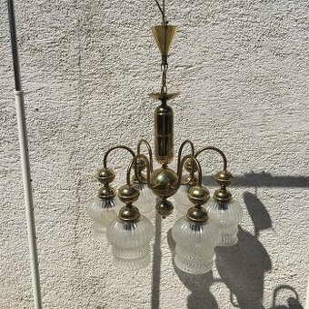 Velky Retro luster lampa Kamenicky Senov Vintage