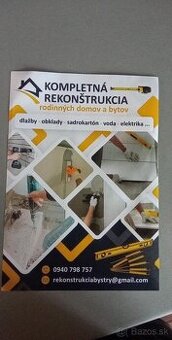 Rekonstrukcie bytov a RD