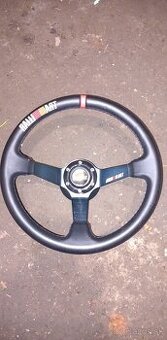 Sportovy drift volant ralliart+ hlinikove pedale