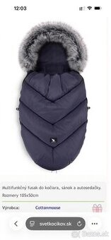 Set Zimný fusak s rukávom na ruky na kočík