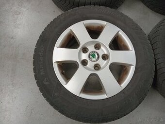 4ks zimne ALU 5x112 R15 6J ET47 Original SKODA OCTAVIA