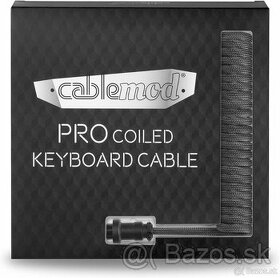 CableMod Pro Coiled Keyboard Cable / Carbon - 1
