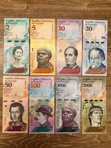 Lot UNC bankoviek Venezuela