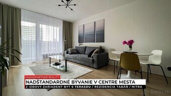 Prenájom - zariadený 2 izbový byt, Rezidencia Tabáň, Nitra
