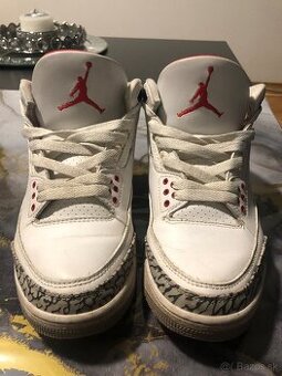 Replika air jordan 3 white cement