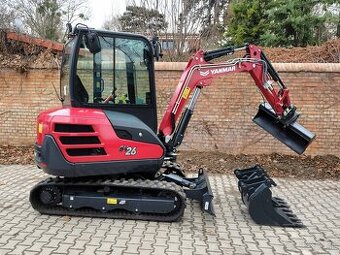 pasové rýpadlo Yanmar SV26 minibager + powertilt hlavica