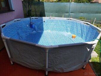 Bazén 2,7 m hĺbka 70 CM ohrev+ filtrácia+ plavak - 1