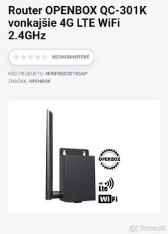 WIFI 4G LTE 2,4Ghz Router