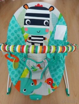 BRIGHT STARTS Ležadlo vibrujúca ZigZag Zebra