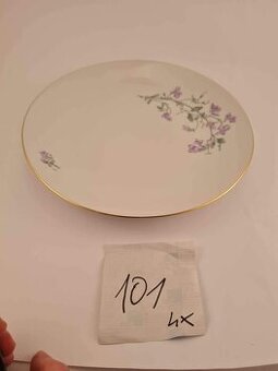 Porcelan. tanieriky s kvetinovym vzorom