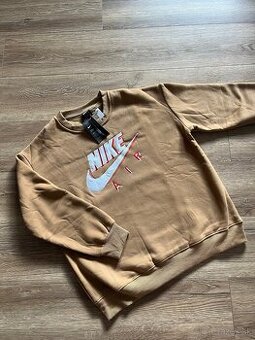 Pánska teplá hnedá mikina Nike XL