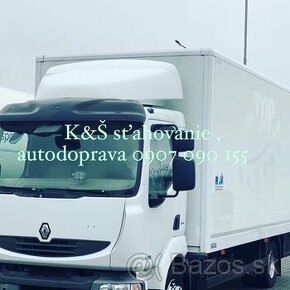 Preprava nákladu a sťahovanie  Snina 0907 090 155