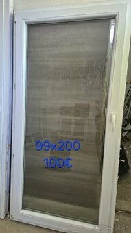 Terasové plastové dvere 99x200