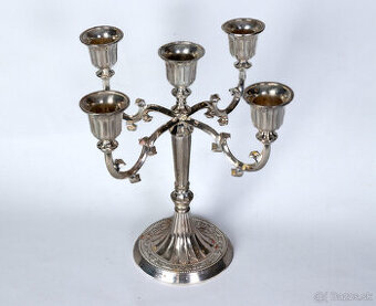 5-ramenný slávnostný svietnik