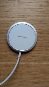 SWISSTEN MagPuck 15W bezdrôtová nabíjačka (MagSafe kompatibi