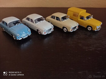 4x Legendarne automobily čssr FSO Syrena 1:43 , 1/43