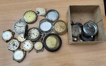 Staré vreckové hodinky Roskopf Swiss watch, obal od Omega...