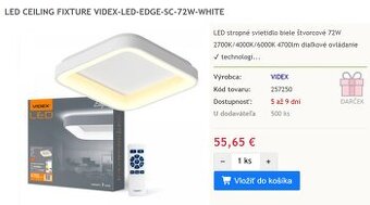 Led stropne svetlo s DO