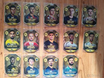 Futbalové kartičky Match Attax 2025/26 Chrome Award Winners