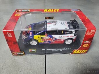 Predám tento rally model citroen 2009 sebastian loeb bburago