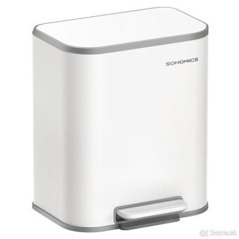 SONGMICS odpadkový kôš – 20 l, biely, nový