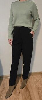 Čierne nohavice vel.XS nové + svetrík