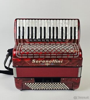taliansky akordeon harmonika Serenellini 96 bas, 4 hlas