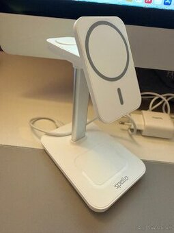 bezdrotova nabijacka, stojan, iphone, iwatch, airpods