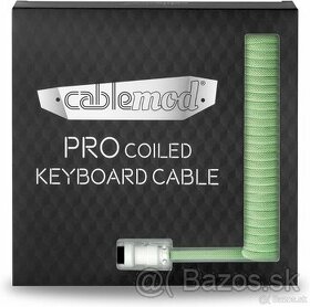 CableMod Pro Coiled Keyboard Cable / Light Green - 1