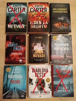 Predám knihy detektívky a podobne