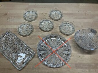 Krištáľový set doplnky - Krištáľové Taniere Tanieriky Misky