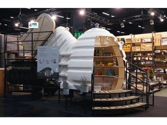 Podzemná plastová monolitická pivnica svetlo šedá 7,5 m3