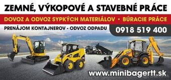 Zemné výkopové  a stavebné práce