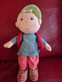 Bábika Haba chlapec s ruksakom