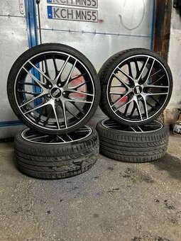 Alu disky značky BBS 5x112 R19 s pneumatikami
