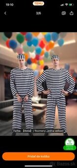 Karnevalové oblečenie- Policajt a zlodej