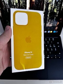 Silikónový MagSafe kryt pre Apple iPhone 14 Sunglow
