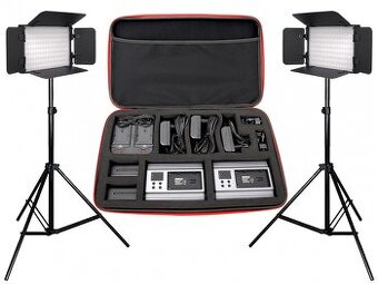 REDHEAD EZ-150 – set 2× LED svetlá+ 2× statív + kufor (NOVÉ)
