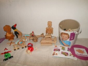 Drevené hračky - veľká krabica